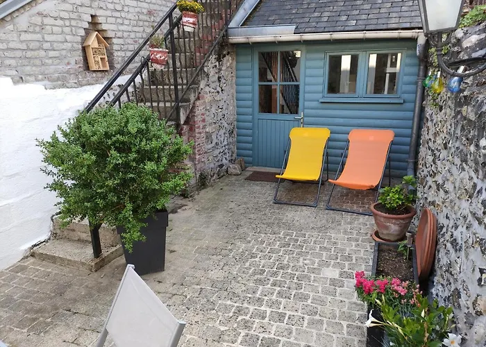 Villa L'Anse Rouge, vue sur le port à Saint-Valery-sur-Somme
