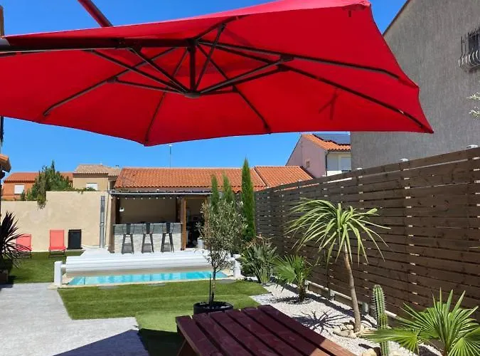 Jolie Villa Climatisee Piscine Parking Perpignan