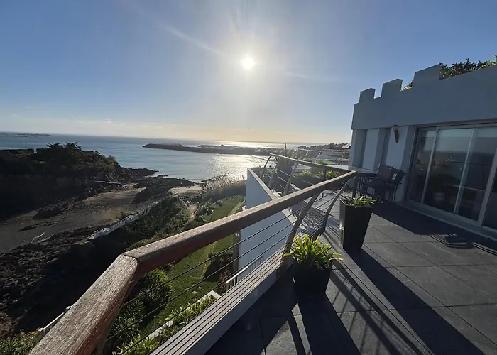 L'Exception Terrasse Vue Mer Haut de Gamme Saint-Quay-Portrieux acceptant les animaux
