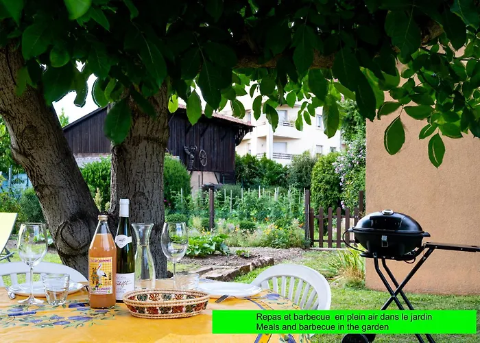 La Maison de Vacances de Colmar et son jardin